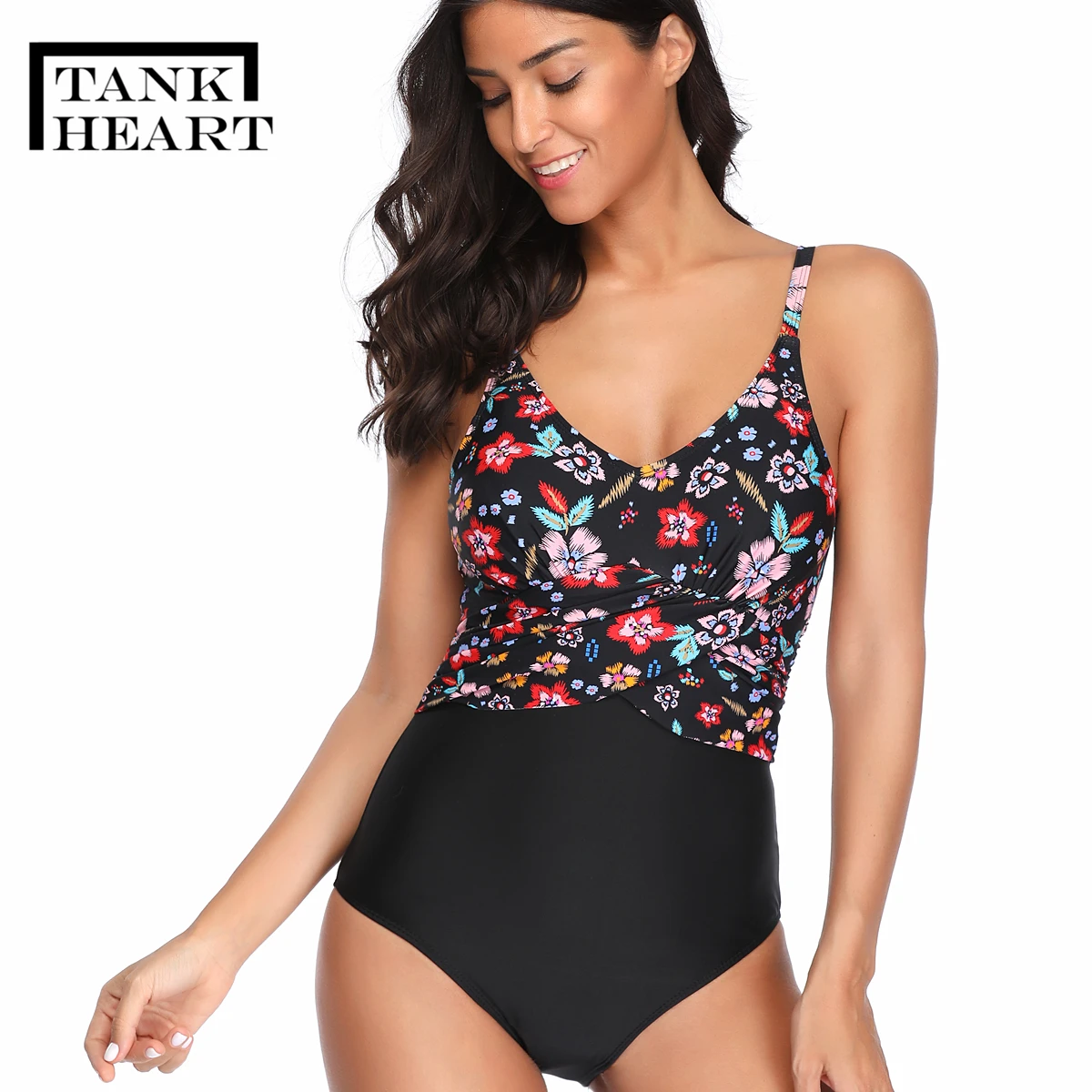 Слитные костюмы с принтом монокини большого размера одежда для плавания слитный