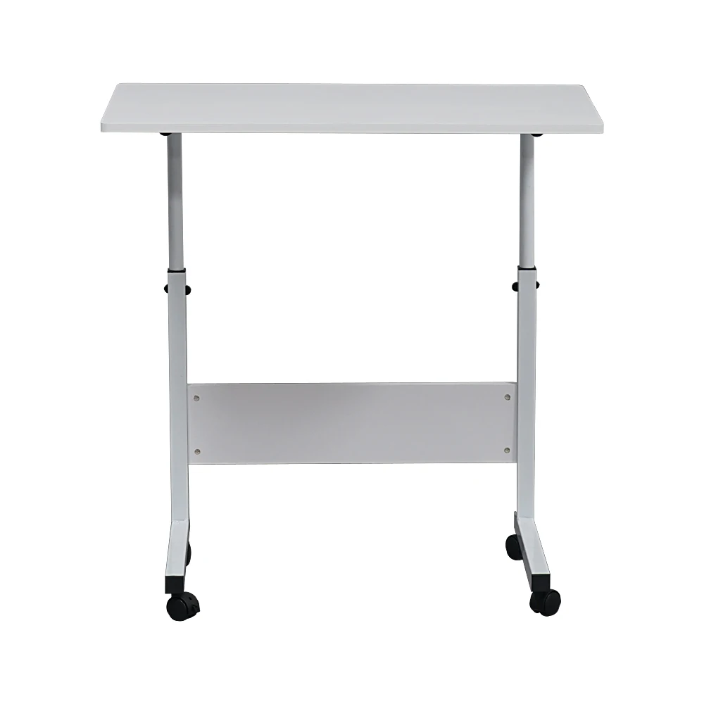 【US Warehouse】Removable E1 15MM Chipboard & Steel Side Table with Baffle White L | Мебель