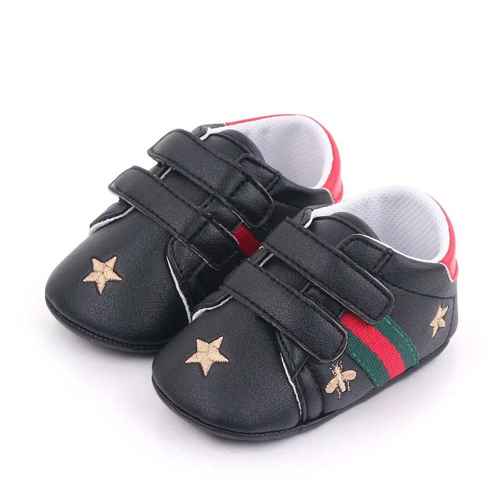 

Baby Toddler Shoes Newborn 0-6-12 Months Sneakers Prewalker Boys Girls Fashion Soft Sole PU First Walkers