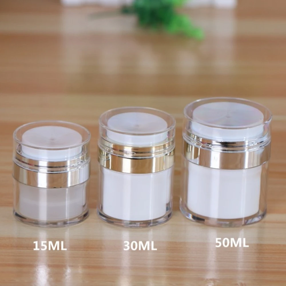 Безвоздушный насос многоразового использования макияж косметические баночки