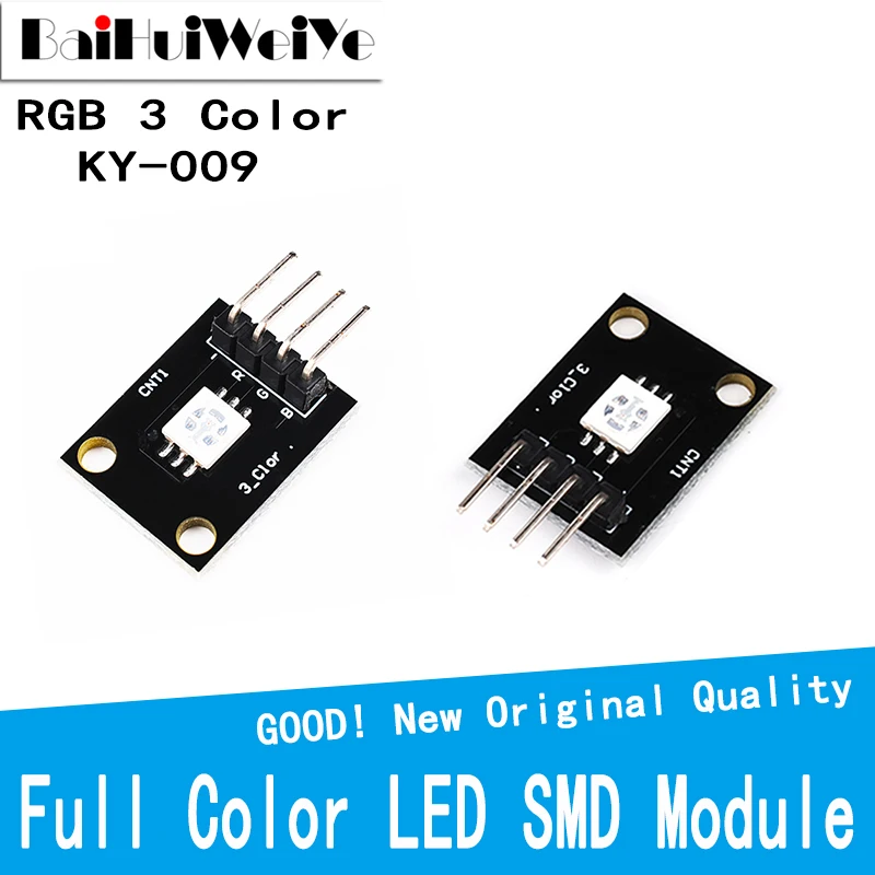 

5PCS/LOT KY-009 5050 PWM Modulator RGB SMD LED Module 3 Color Light For Arduino MCU Raspberry CF Board Three Primary Color