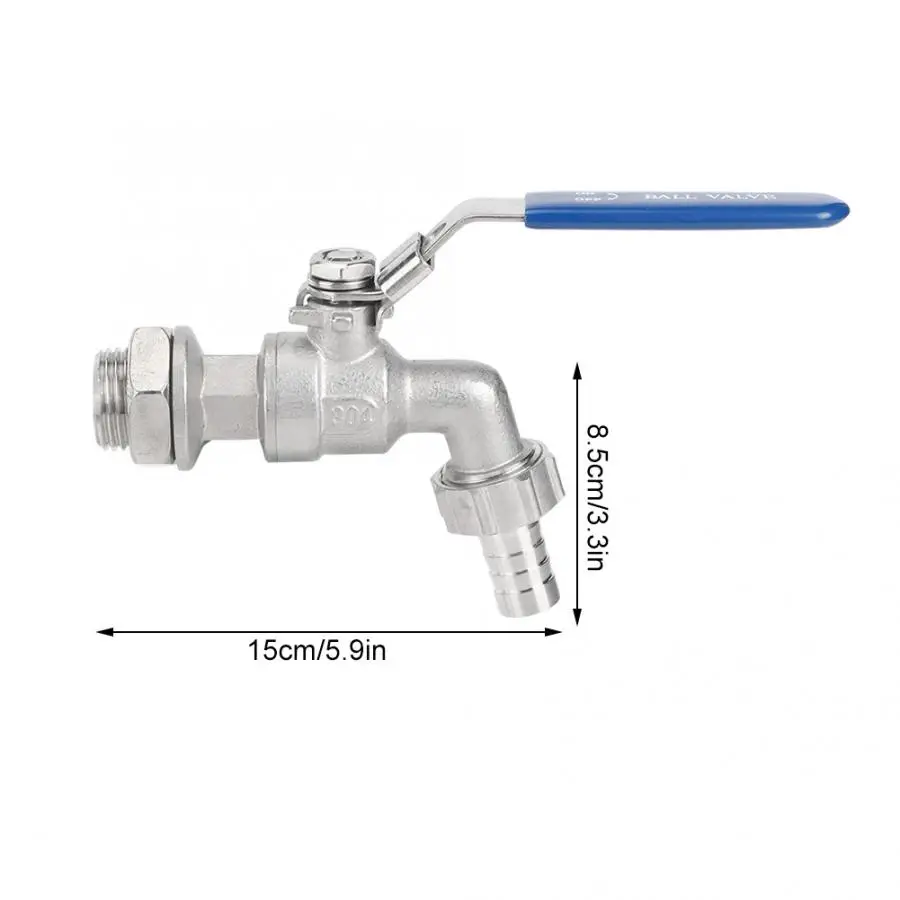 Шланг из нержавеющей стали для пивоварения 1/2 дюйма кран шаровой бесшовная