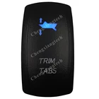 Триммер для автомобиля, лодки, Синий светодиодный моментальный переключатель 7P 12V 20A DPDT (вкл.) ВЫКЛ., переключатель, аксессуары для Carling Jeep 4X4