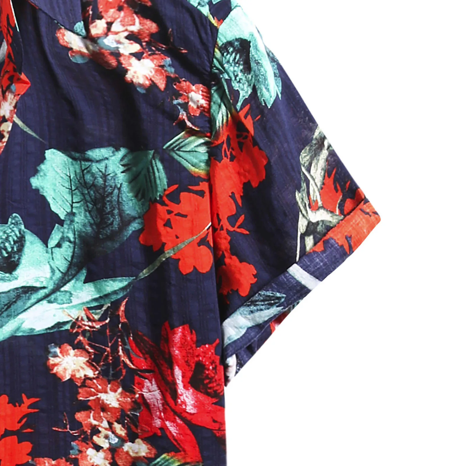 

Men Shirts Short Sleeve Lapel Floral Printed Shirt Hawaiian Summer Beach Casual Camisa Chic Loose Clothing incerun