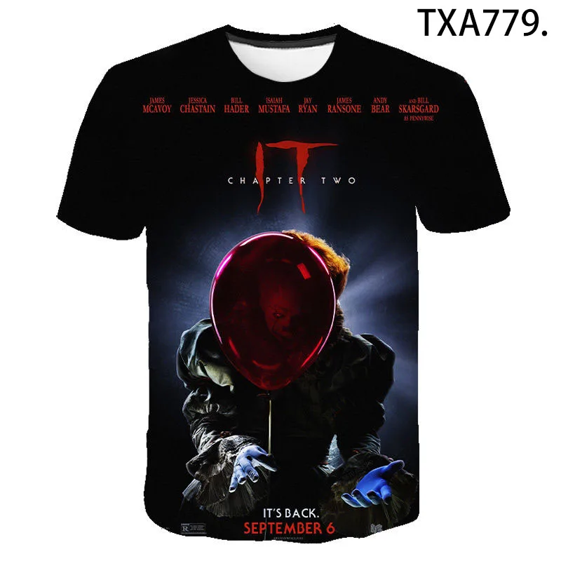 

2021 NewestThe Chapter Two 3D Printed Tshirt Man Woman O-Neck Tshirt Novelty Couple Clothes Horrifying 3D Tshirt Women/Men Tops