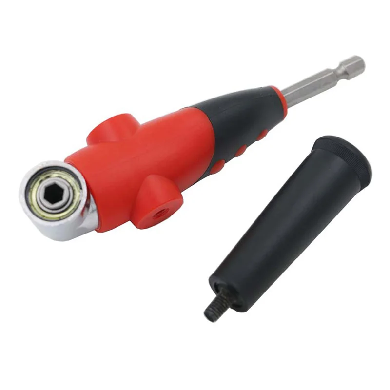 

1pc 105 Degree Driver Adapter Set Adjustable Right Bit And 4pcs Screwdriver Bits Combination Kits For Air Power Drill Tool