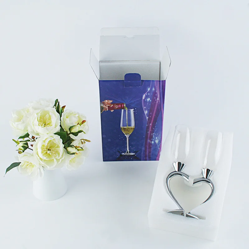 2 pcs/Lot Champagne Goblet Glassware Wine Glass Juice Drink Cocktail Wedding Application Household Products Crystal ZZY108 | Дом и сад