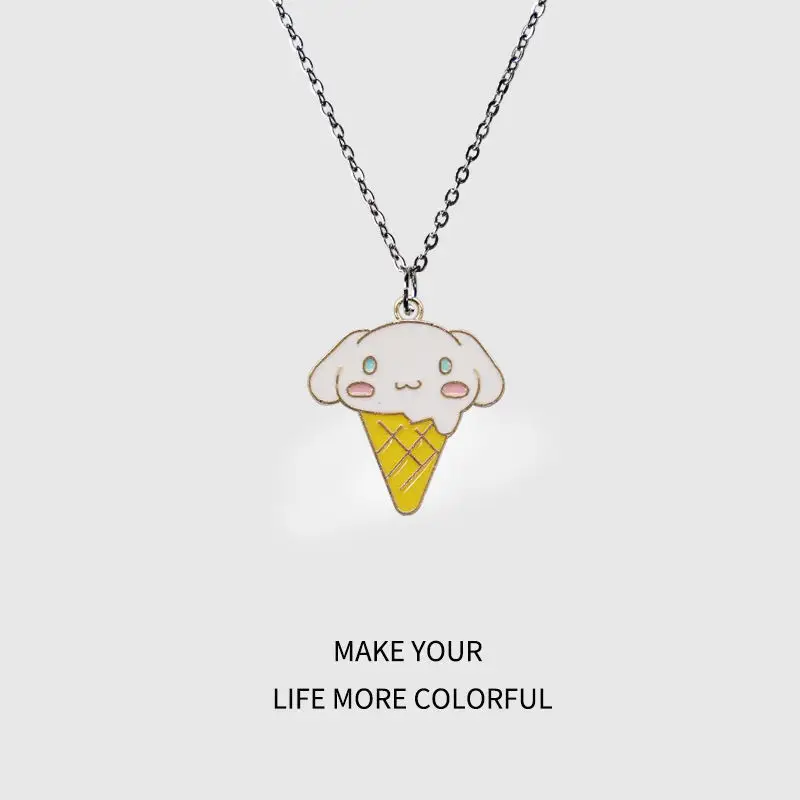 Sanrioed Kawaii Мороженое Kuromi Cinnamoroll Mymelody помпон пурин том LittleTwinStars футболка