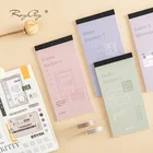 Блокнот-наклейка Mohamm из серии Time Pass, 12 листов, основной материал для справочника, декоративный материал для скрапбукинга, школьные принадлежности для девочек