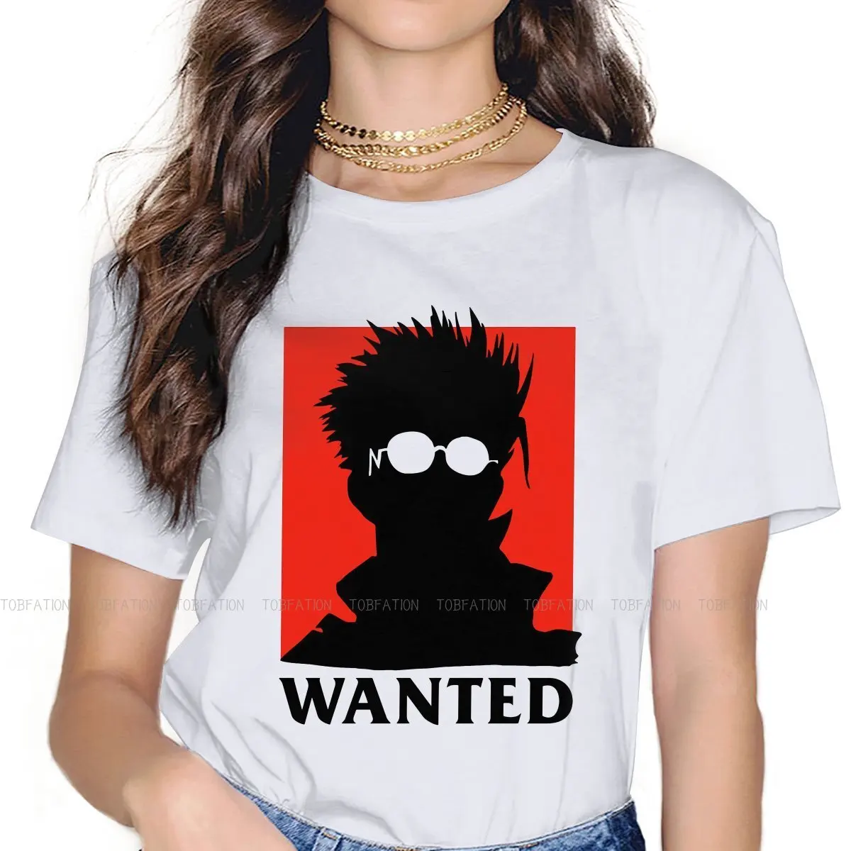 Футболка Trigun Vash с принтом Томпсон для девушек аниме желаемая женская футболка