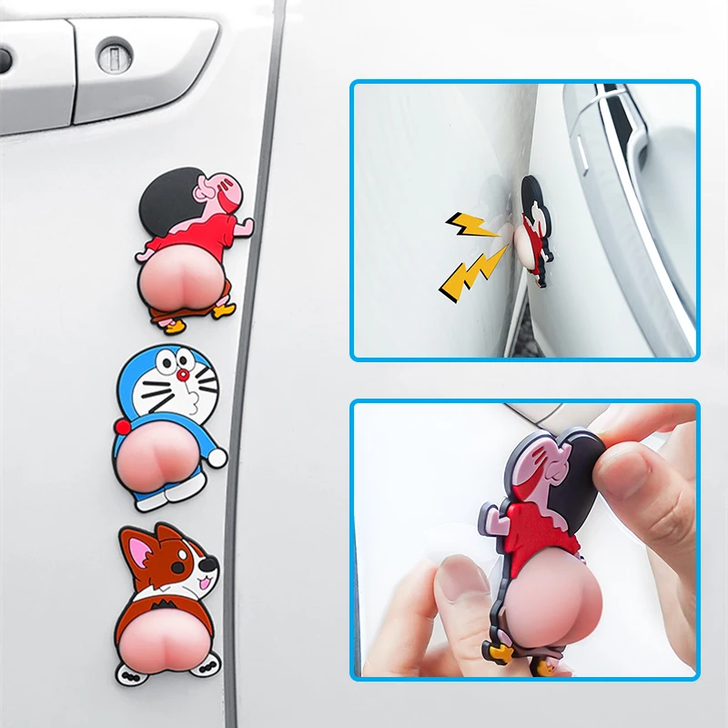 Наклейки на бампер автомобиля 3D силикагелевые стыки для предотвращения