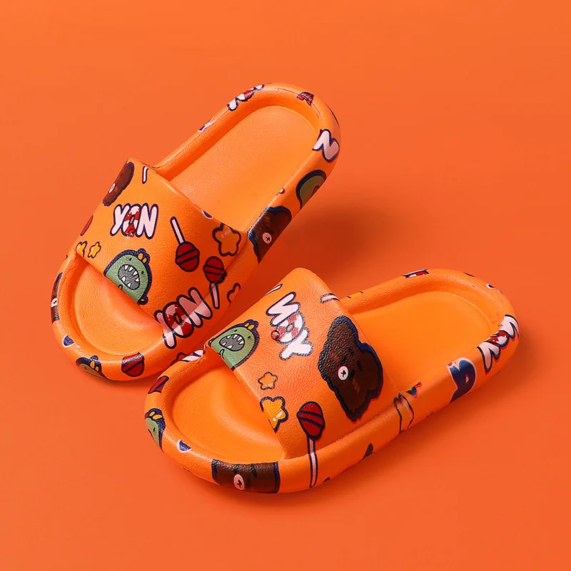 Children's Slippers Summer Boys and Girls Indoor Household Home Children's Bathroom Antiskid Soft Bottomed Baby Slippers