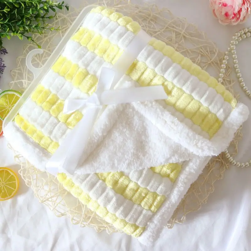 Двухслойное Флисовое одеяло для новорожденных пеленальные одеяла с рисунком