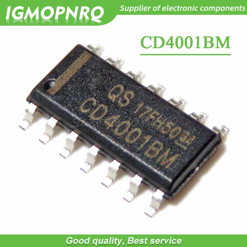 20 шт. Бесплатная доставка CD4001BM CD4001 HEF4001BT HEF4001 SOP 14 с двумя логическими воротами CMOS