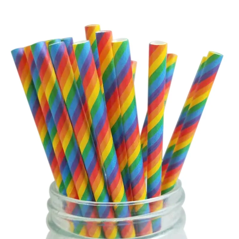 

25PCS Mix Color Tropical Umbrella Flamingo Pineapple Cocktail Straws Disposable Juice Drinking Straw Hawaii Beach Party Decor