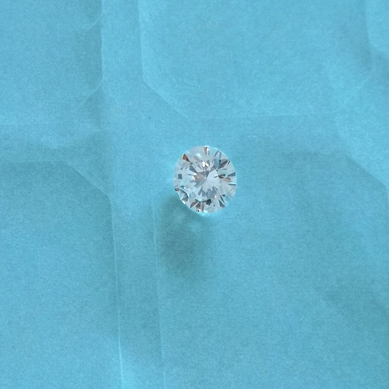 Цветной лабораторный Выращенный алмаз BOEYCJR 0.445ct HPHT VS2 Круглый бриллиантовый вырез