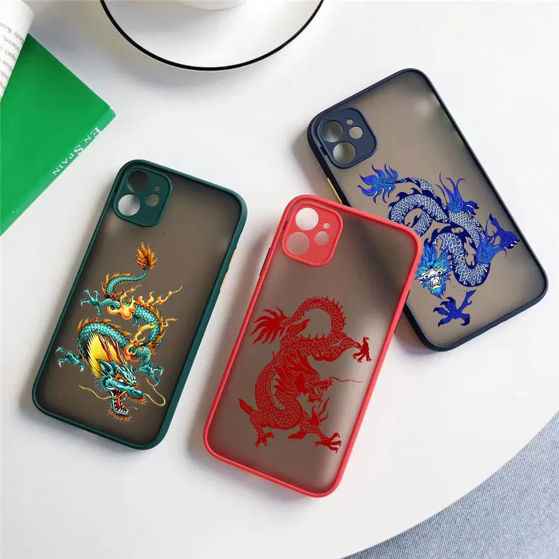 Чехлы China Dragon legends для Xiaomi 11 Lite Poco X3 Redmi 9 9A 9C 9T Note 7 8 10 Pro Max 10s жесткий матовый