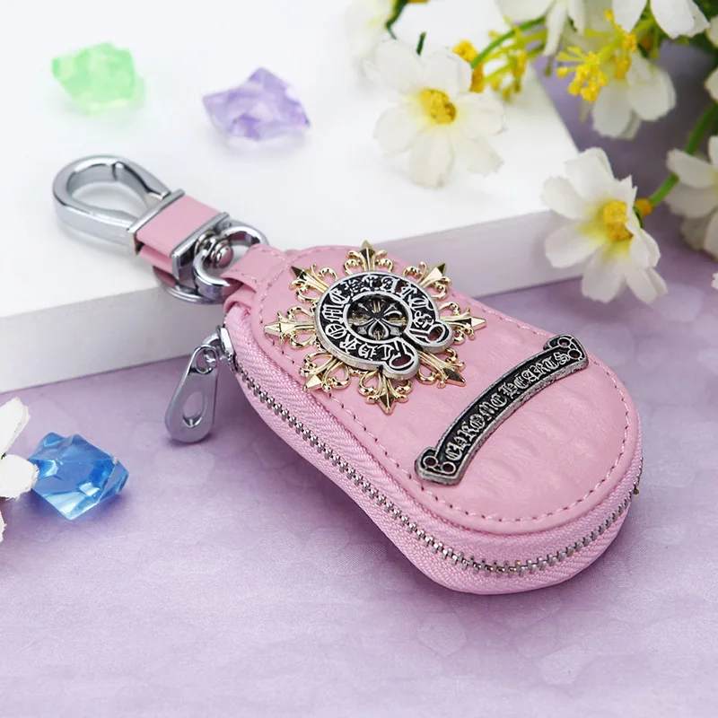 Style17 Милый мультяшный брелок Hello Kitty, модный кожаный кошелек на молнии, брелок для женщин и девочек, брелок для ключей, автомобильный Шарм, ювелирное изделие, подарок - Цвет: Style17