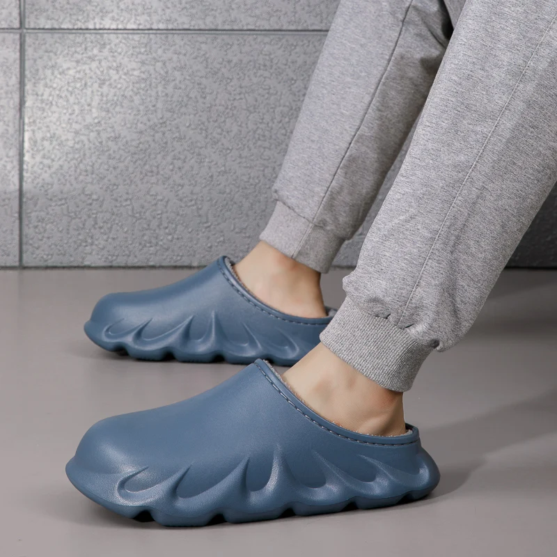 Шлепанцы унисекс Wintes быстросохнущие плюшевые теплые Нескользящие | Обувь