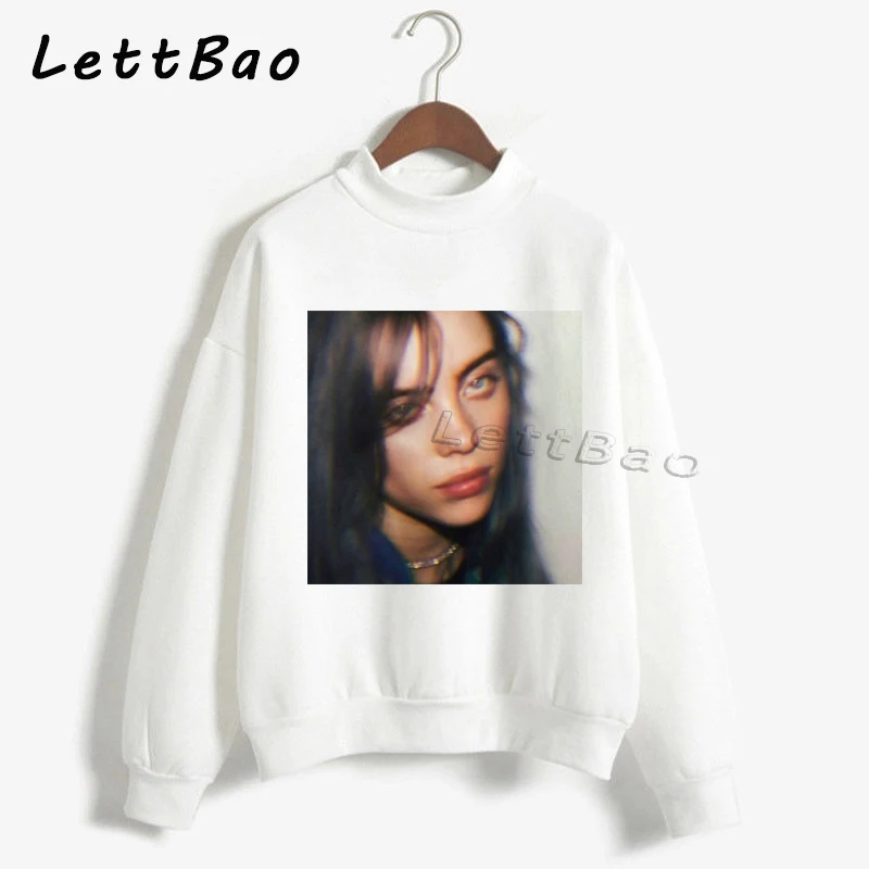 Billie Eilish толстовки свитер уличная Эстетическая Готическая Moletom Feminino Ullzang Harajuku на заказ Женская толстовка Femme 90s