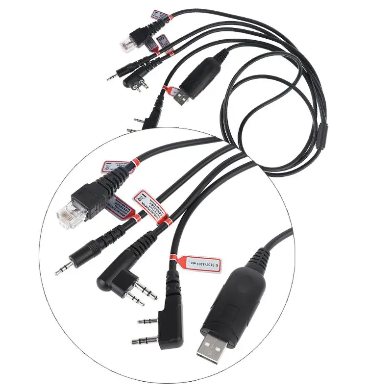 Новинка 2020 4 в 1 прочный Кабель для программирования USB шнур KENWOOD TM-271A TM471A |