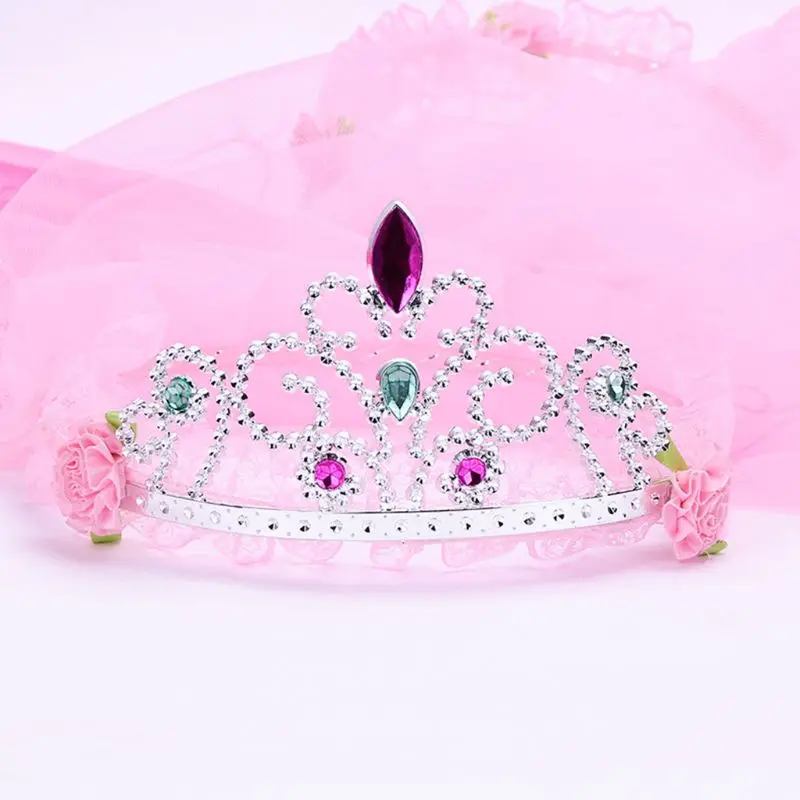 Детский Свадебный ободок для волос девочек с бабочкой тиара корона принцесса