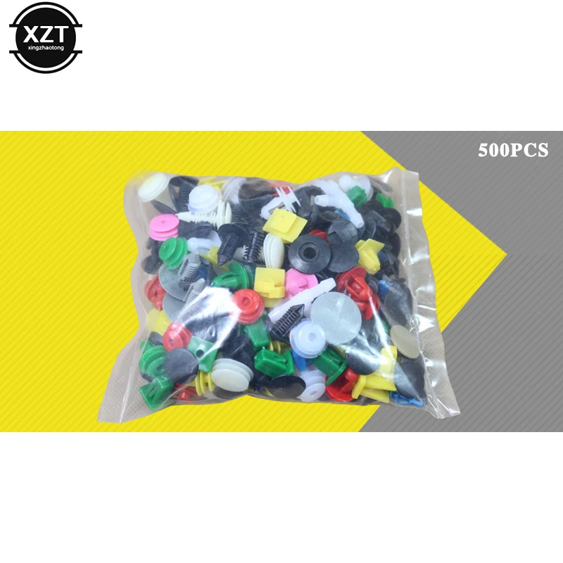 500 шт. универсальная клипса обшивки панели двери автомобиля крепеж заклепка на