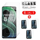 Полное покрытие, закаленное стекло для Realme 8 5g, Защитная пленка для экрана камеры телефона, Realme 3 5 6 7 8 3i 5i 6i 7i 5s Pro 5g