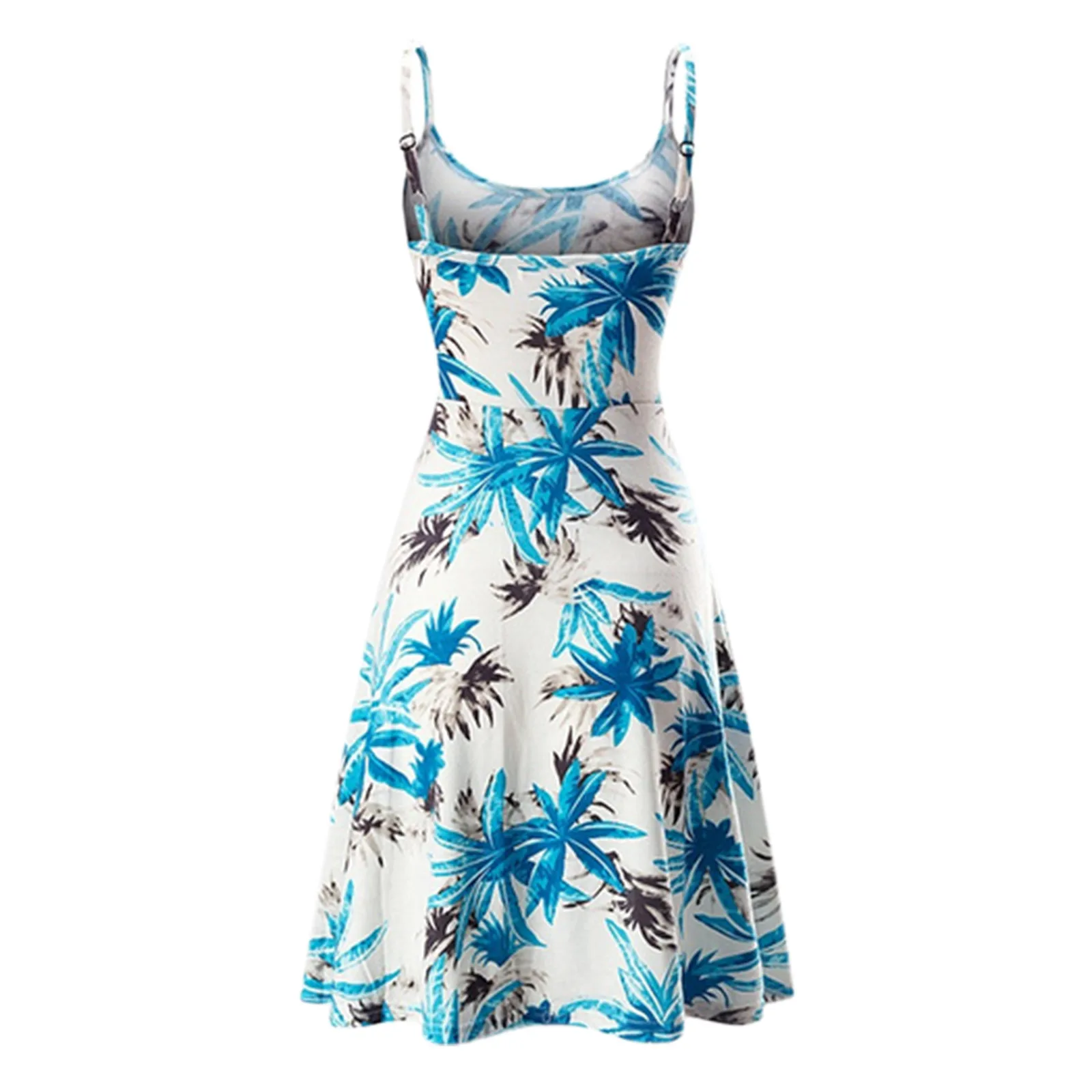 

Summer Women Midi Dress Sexy Backless V-neck Beach Dresses Halter Sleeveless Spaghetti Strap Ruffle Sundress Dress