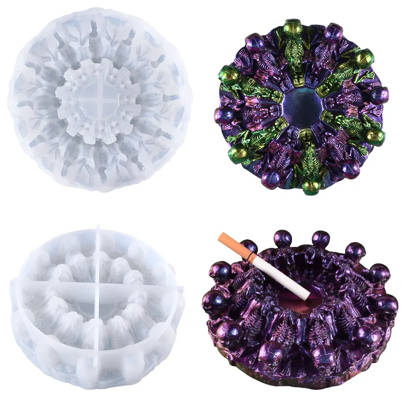 

Силиконовая 3D форма в виде черепа для УФ эпоксидной смолы