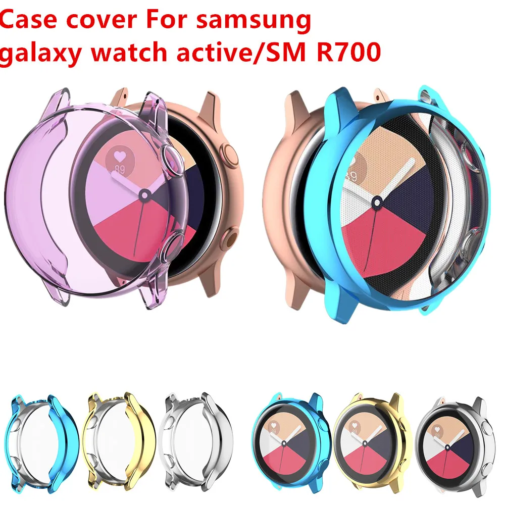 Активный Чехол для часов samsung galaxy watch Active/SM R500, защитная пленка из термополиуретана, мягкий пластиковый чехол с защитой от падения