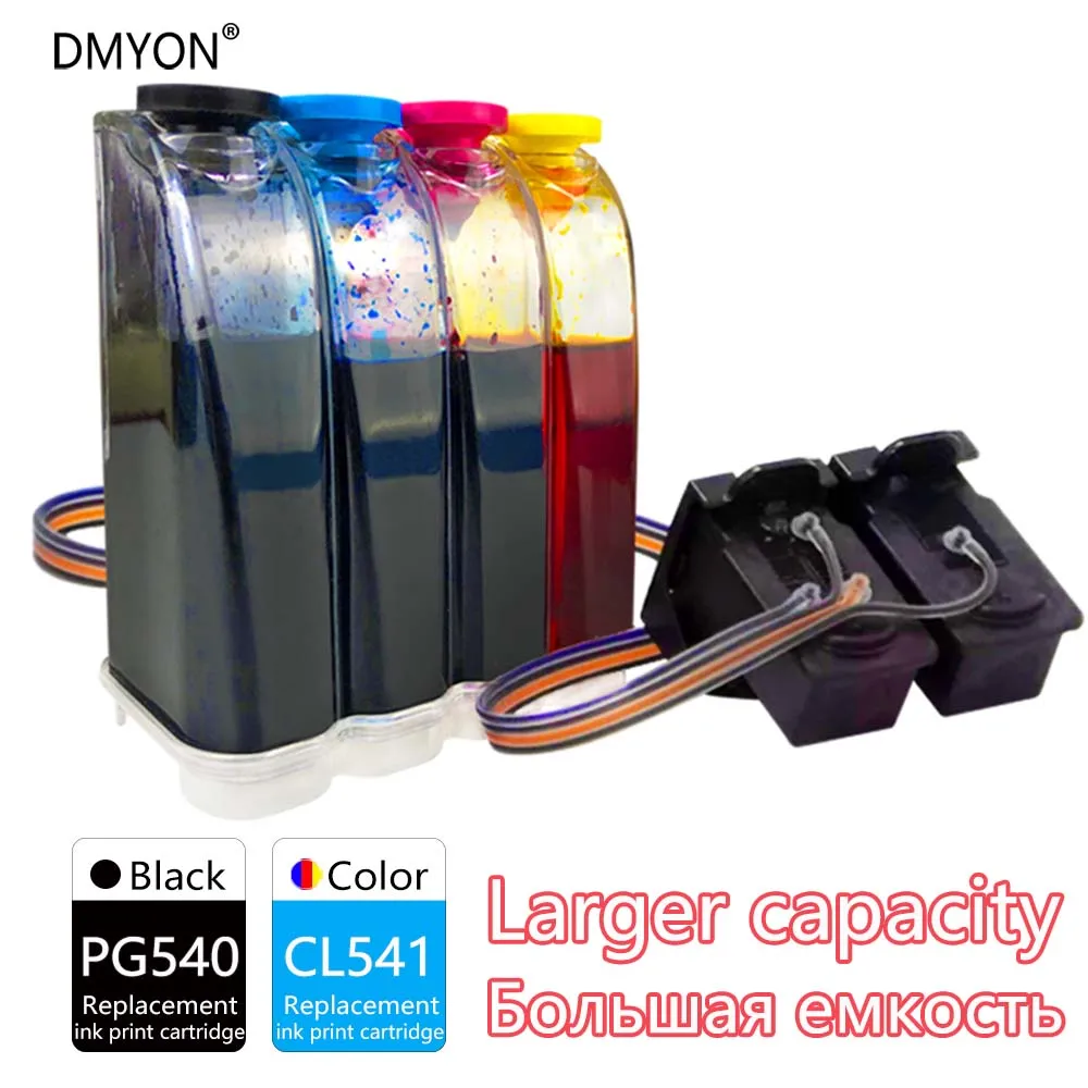 

DMYON CISS PG540 CL541 Compatible for Canon Ink Cartridge MX374 MX375 MX395 MG3155 MG3200 MG3250 MG3255 MG3500 MG3550 Printer