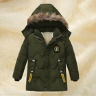 Куртки для маленьких мальчиков 2020 г. Осенне-зимняя куртка для мальчиков детские куртки, пальто теплая верхняя одежда с капюшоном для мальчиков, пальто От 2 до 5 лет