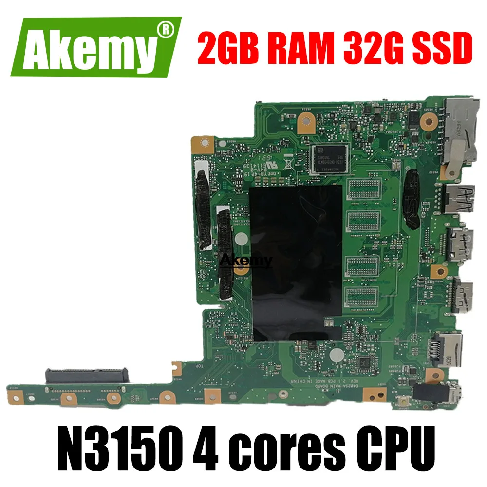 E402SA материнская плата для ноутбука For Asus подходит 15 &quotноутбуков E402S Mainboard W/-N3150 | Материнские платы -1005001392704490