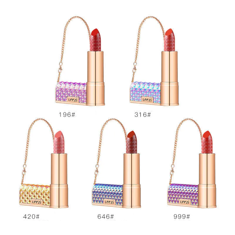 Брендовая креативная кожаная сумка стильная матовая губная помада бархатная