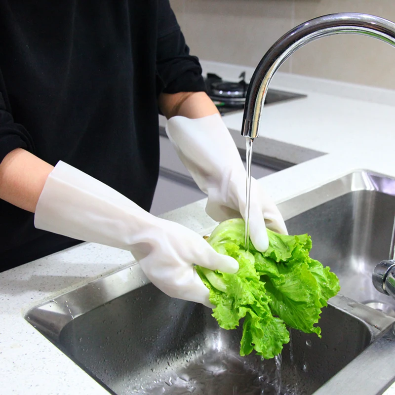 Перчатки Нитриловые противоскользящие водостойкие для мытья посуды | Дом и сад