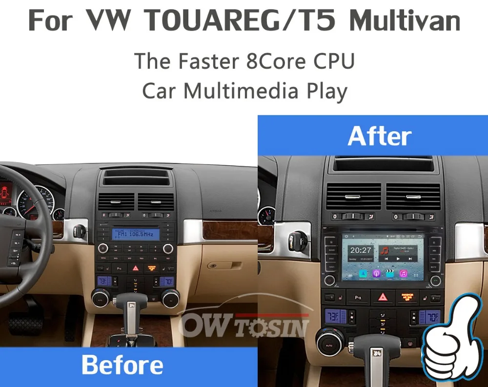 5 USB порт Android 9,0 Восьмиядерный автомобильный dvd-плеер для Volkswagen VW Touareg 2004-2011 T5 Multivan/Транс порт er 2004-2009 Автомагнитола