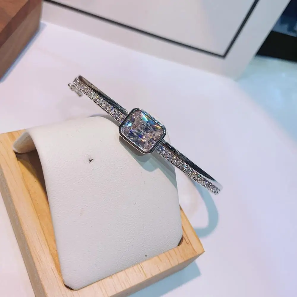 HIBRIDE весенний модный роскошный Штабелируемый эффектный браслет для женщин