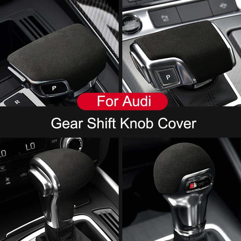 

Alcantara Style Car Gear Head Shift Knob Cover Trim Sticker for Audi A3 A4 A5 A6 Q5 Q7 Accessories