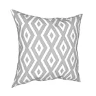 Чехол для подушки с серебристым бриллиантом, тканевый чехол для подушки с рисунком, подарок, чехол для подушки на молнии, 18 дюймов