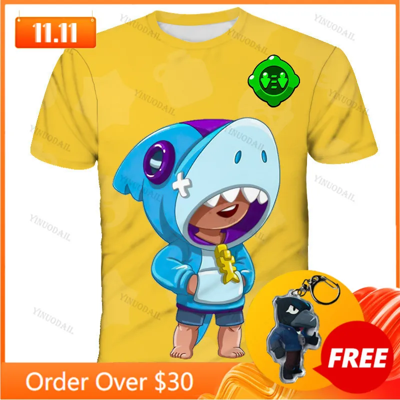 

MAX Nita 3 To 14 Years Spike Kids T-shirts Shooting Game 3D Printed Shirts Boys Girls Cartoon Tshirt Tops Teen Clothes