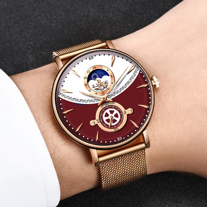 2020 LIGE Fashion Men Watch Full Steel Waterproof Sports Quartz Wristwatch Luxury Brand Mens Date Calendar Analog Watches Clock | Наручные