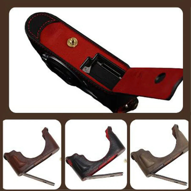 

Genuine Leather Handmade Camera Case Bag Half Body Bottom Cover For Leica M10 M10M M10P M10R Camera