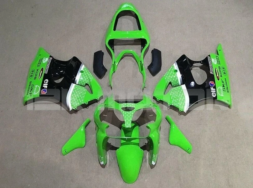 

4 бесплатных подарка Новый мотоцикл ABS Обтекатели комплект подходит для kawasaki Ninja ZX6R 636 2000 2001 2002 6R 00 01 02 ZX-6R зеленый черный
