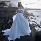 Женское свадебное платье It's yiiya, белое пляжное платье из шифона на тонких бретельках с V-образным вырезом, бахромой, жемчужинами и открытой спиной на лето 2022
