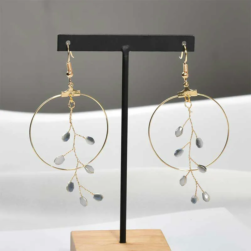 Diy ручной работы медные обмотки произвольной формы хрустальные бусины ветви