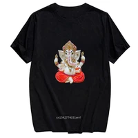 funny god of wisdom casual tops harajuku hindu elephant headed short sleeve india lord ganesha daily t shirt