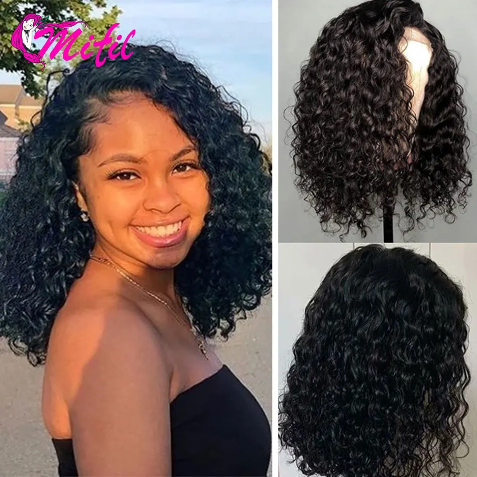 

Short Bob Wig Remy Peruvian Lace Front Wigs Black Women Deep Wave Remy Hair 13x4 Lace Front Human Hair Wigs Plucked Baby Hair