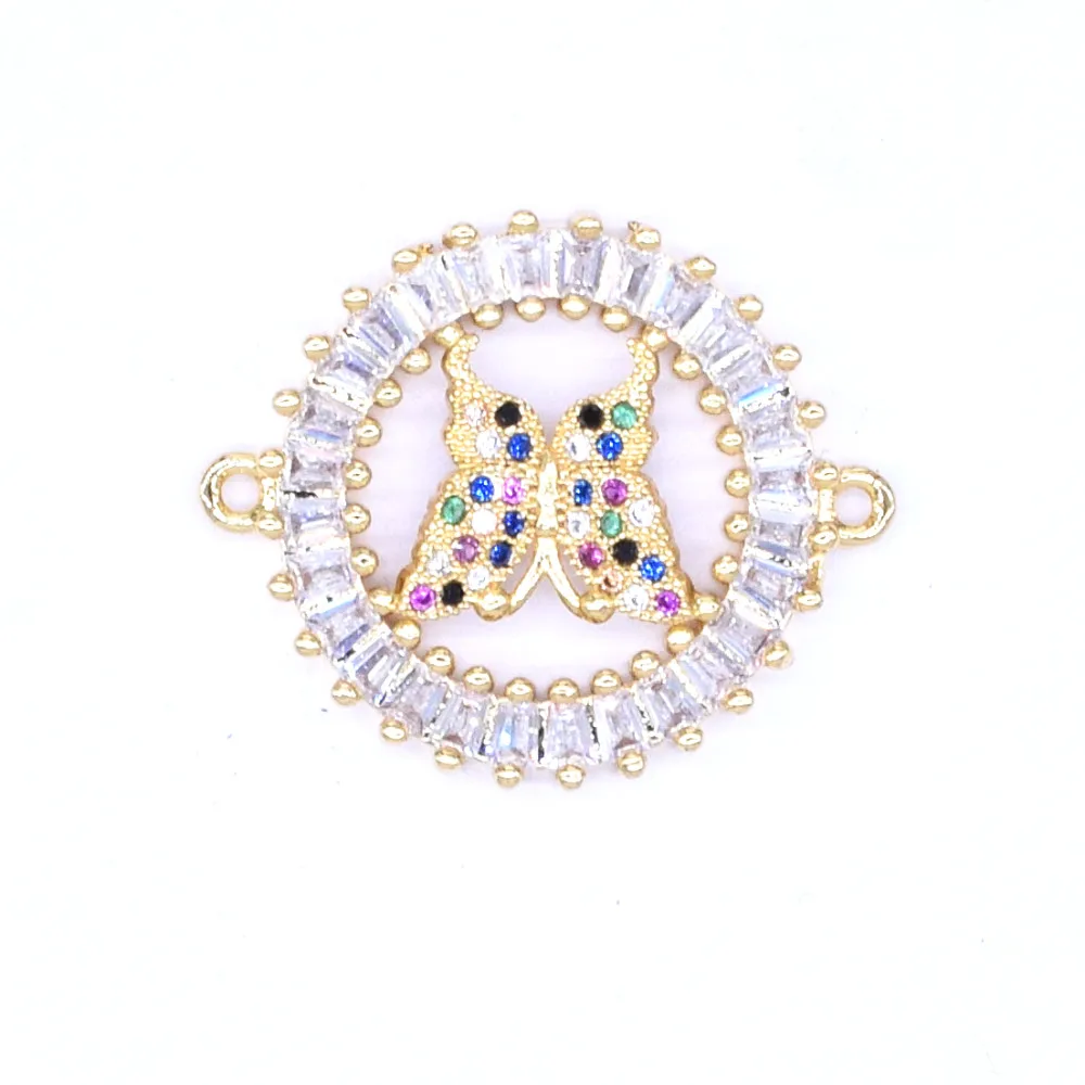 Красивые Подвески-бабочки с микрозакрепкой циркониевый кулон подходит для