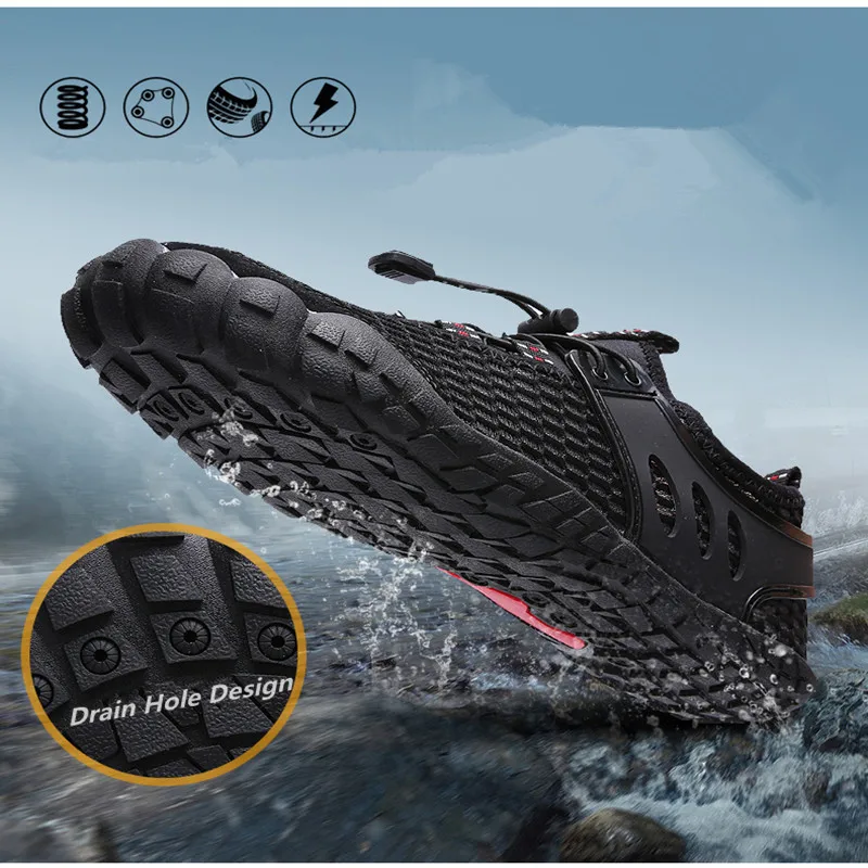 Кроссовки мужские сетчатые дышащие легкие Нескользящие для занятий спортом на